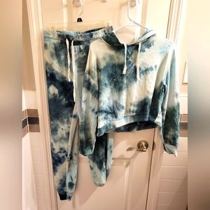 Jogger and crop top loungewear set